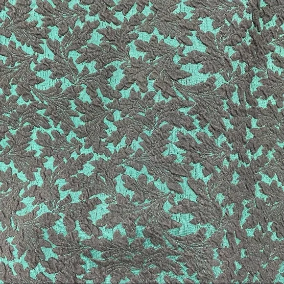 NWT-Michael Kors-Green and Black Embroidered Straight Skirt S - Picture 2 of 7